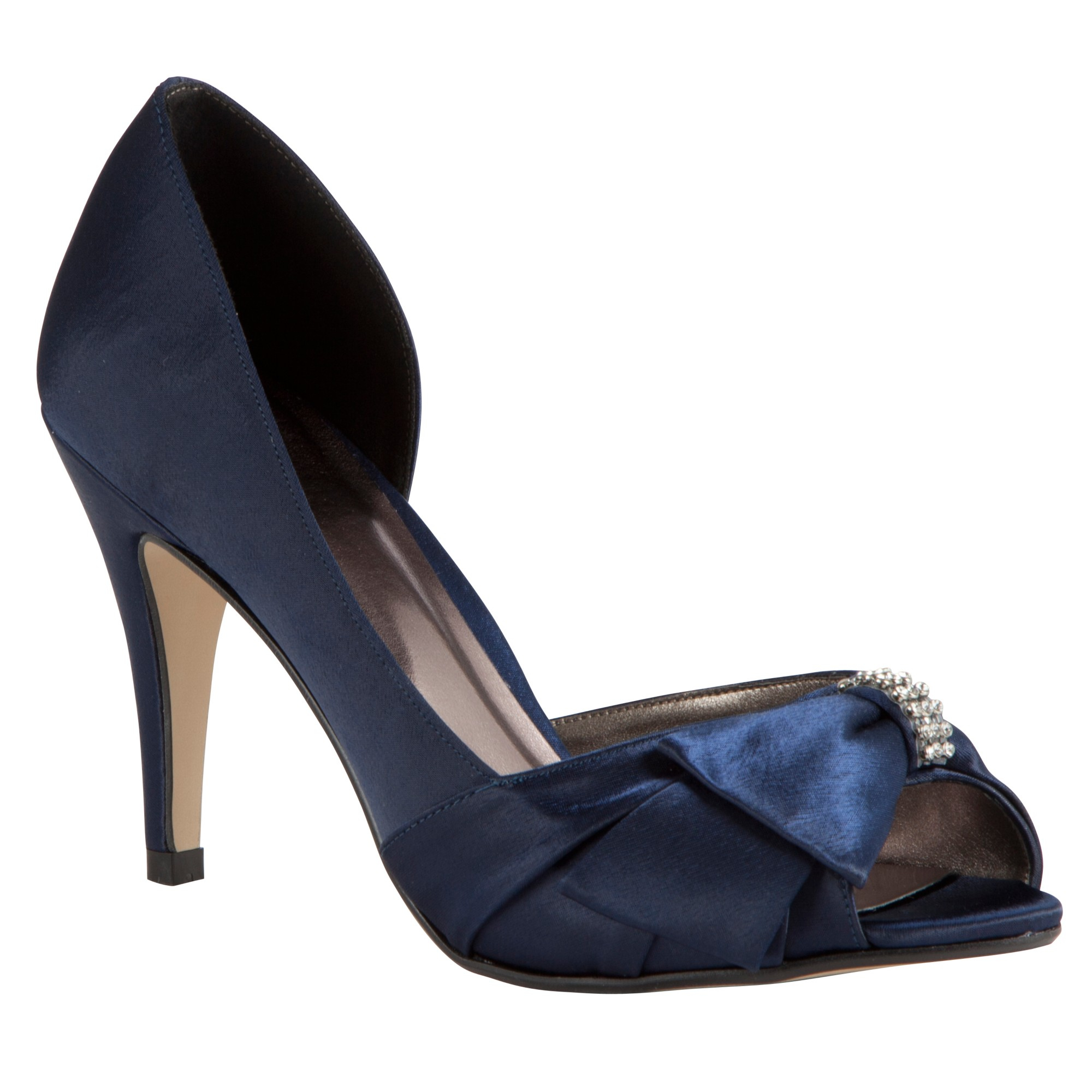 John Lewis Exposed Peep Toe Court Shoes in Blue (Navy) | Lyst