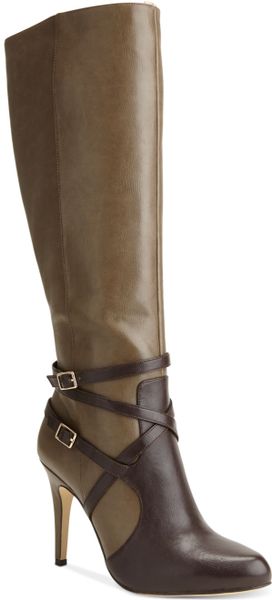 Inc International Concepts Womens Taigi Dress Boots in Green (Olive