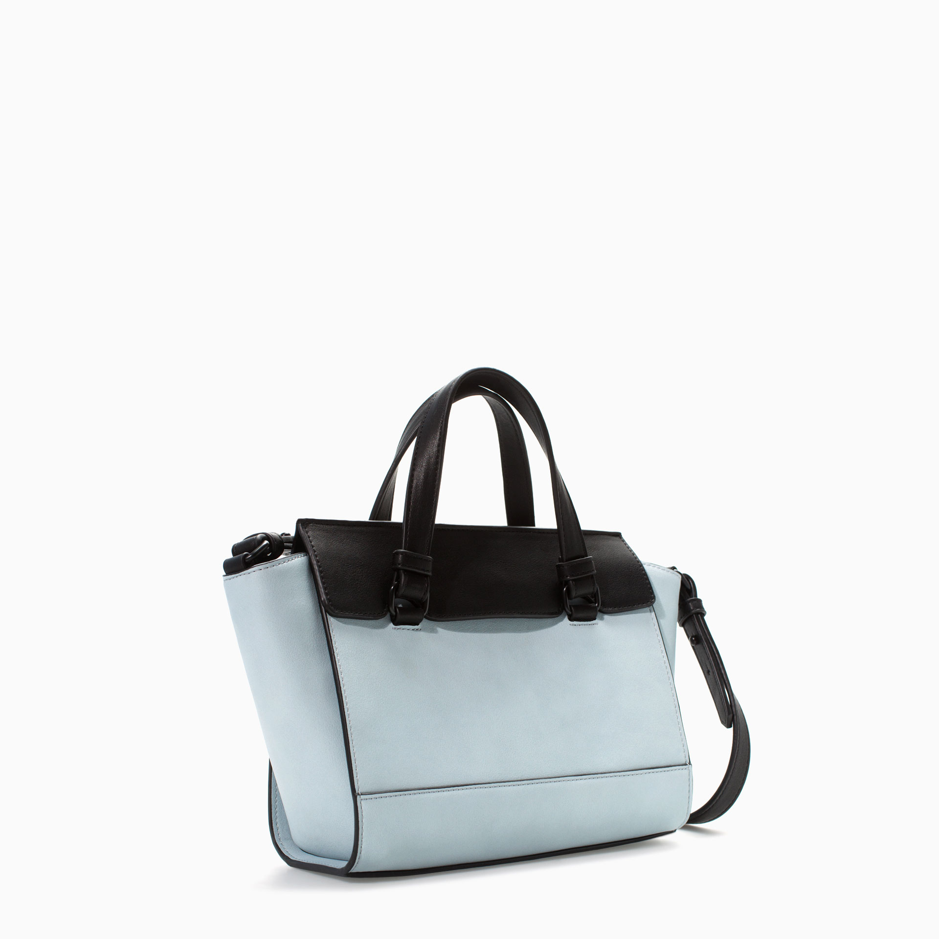 Zara Mini City Bag in Blue (Multicolour) Lyst