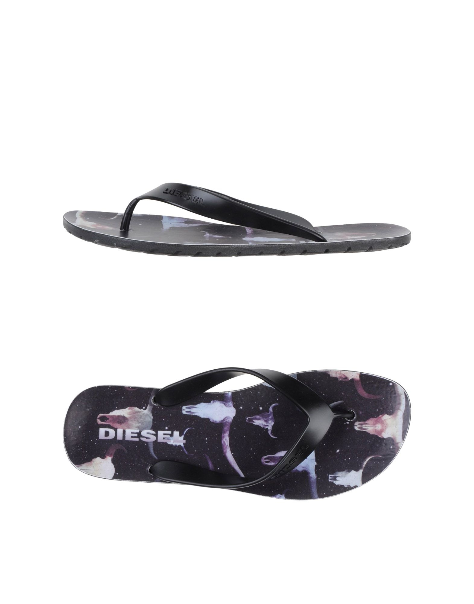 mens black thong sandals