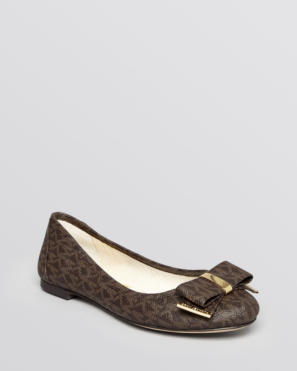 michael kors logo flats