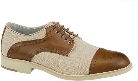 Johnston  Murphy Ellington Leather Saddle Shoes in Brown for Men (tan ...