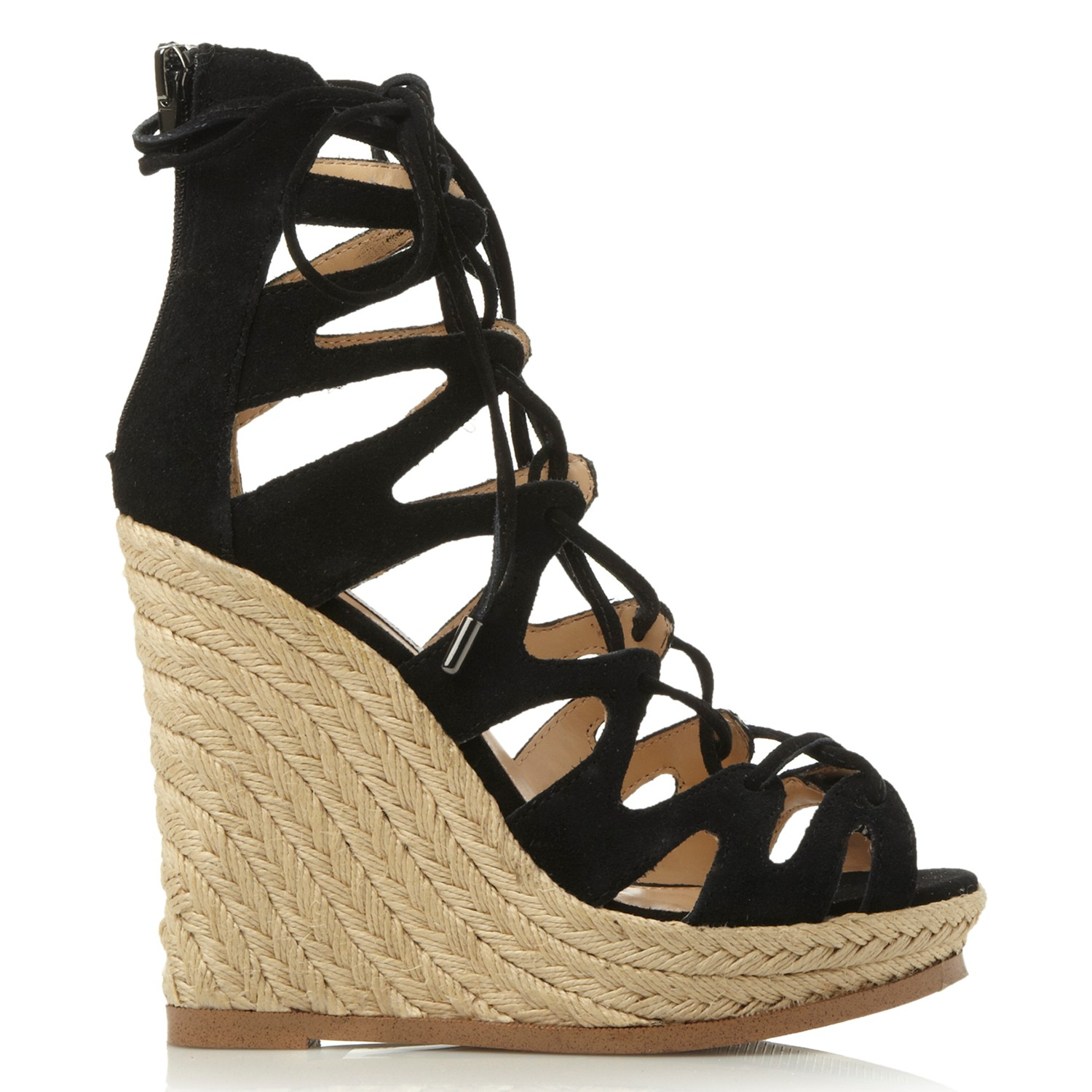 steve madden lace up chunky heels