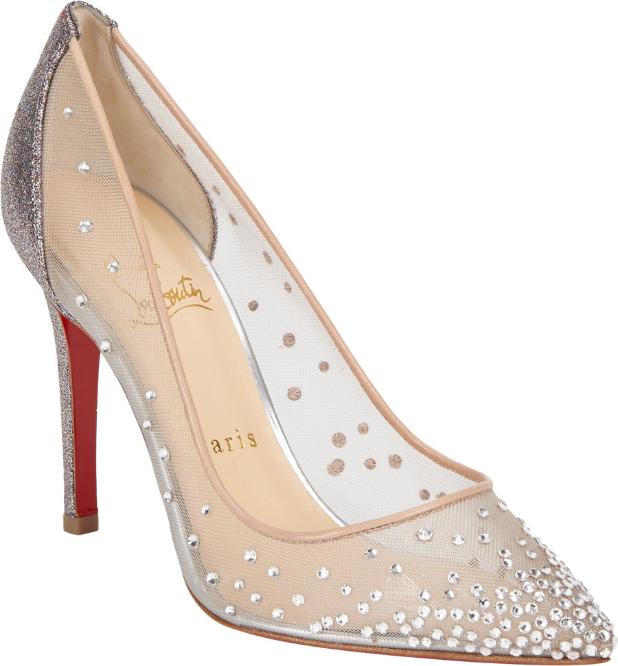 Christian Louboutin Body Strass Jeweled Pumps in Transparent (Nude) Lyst