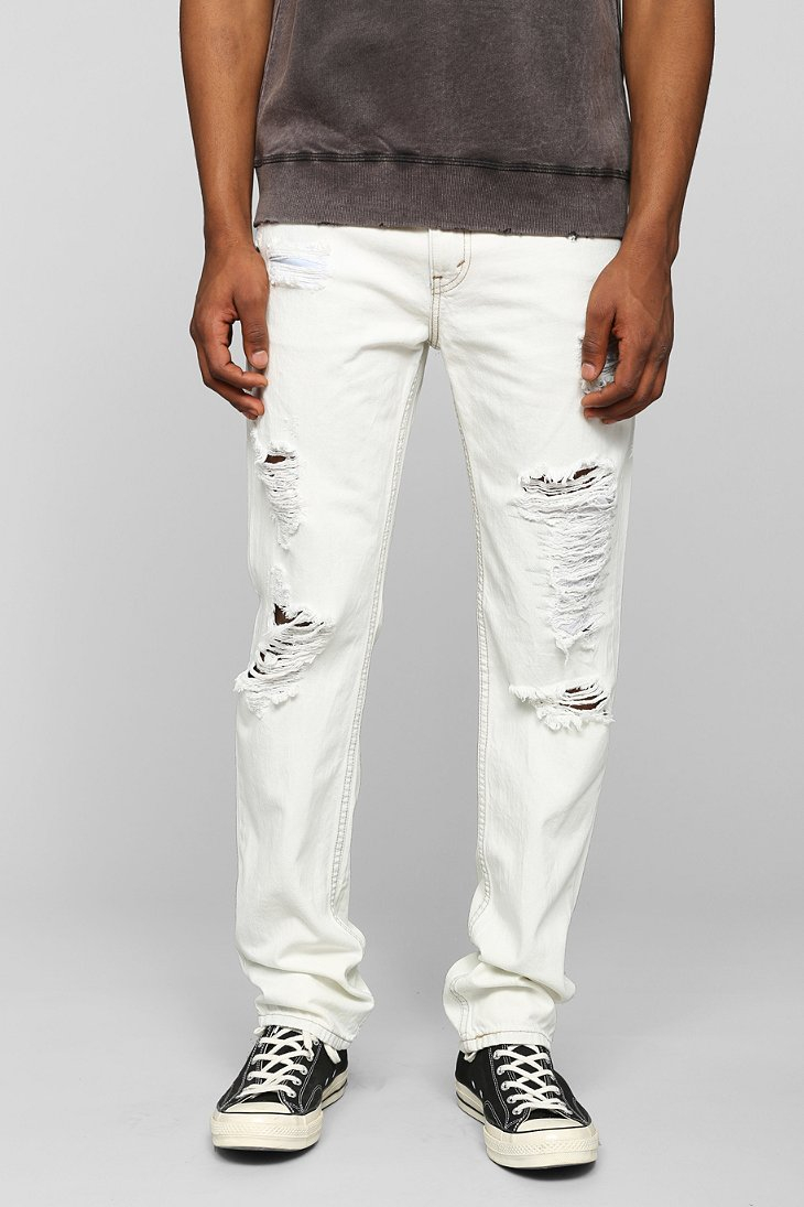 Levi's 511 Trashed Skinny Jean in White for Men (VINTAGE DENIM LIGHT) | Lyst