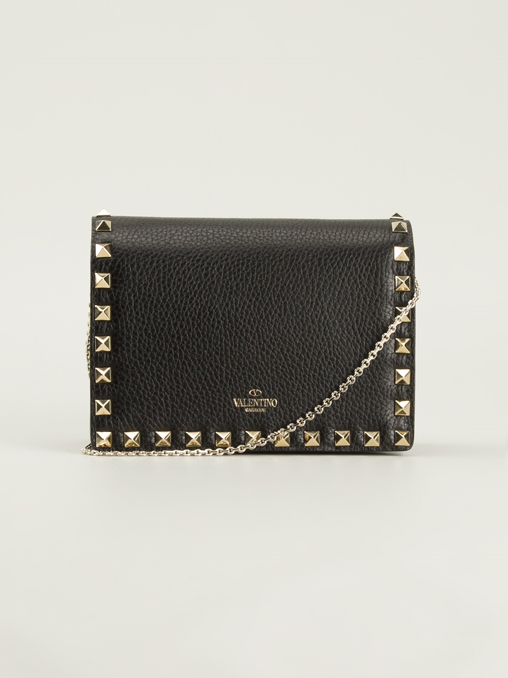 Valentino Rockstud Cross Body Bag in Black