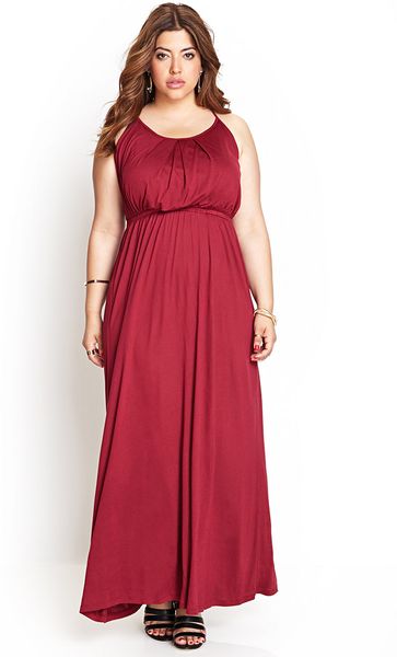 Forever 21 Halter Maxi Dress in Red (Burgundy) Forever 21 Halter Maxi Dress in Red (Burgundy)