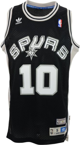 Adidas Mens San Antonio Spurs Dennis Rodman Retired Player Swingman Jersey in Black for Men | Lyst