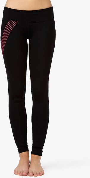 black trousers with neon stripe