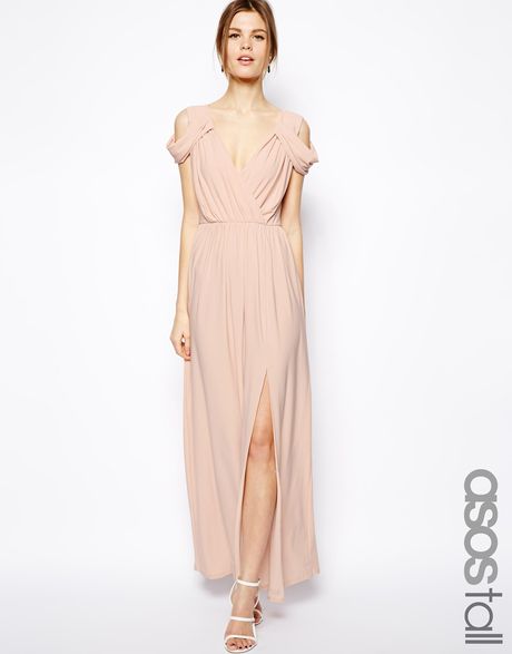 asos-tall-pink-wrap-front-maxi-dress-maxi-dresses-product-1-22070333-3 ...