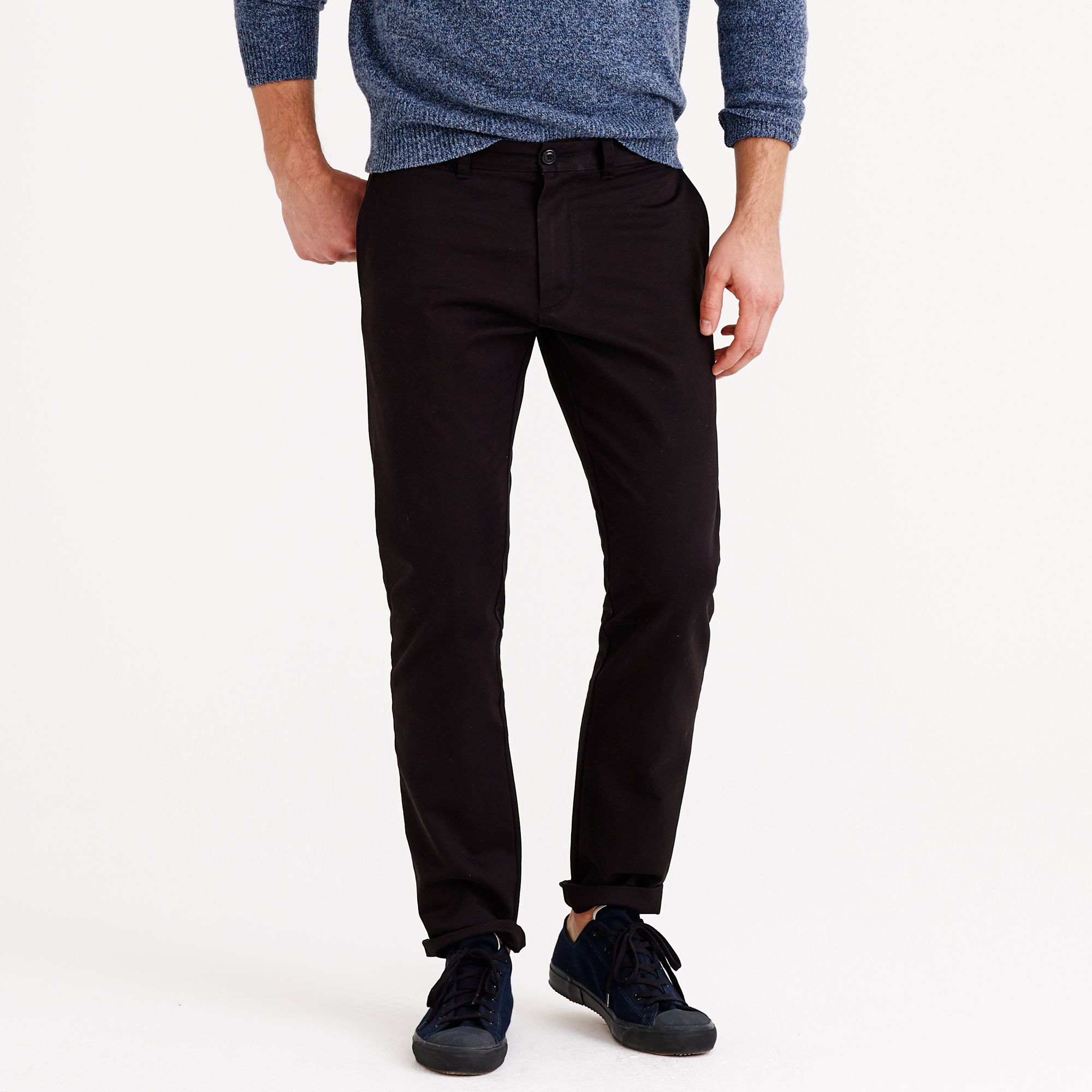 J.crew Essential Chino In 484 Fit in Black for Men Lyst