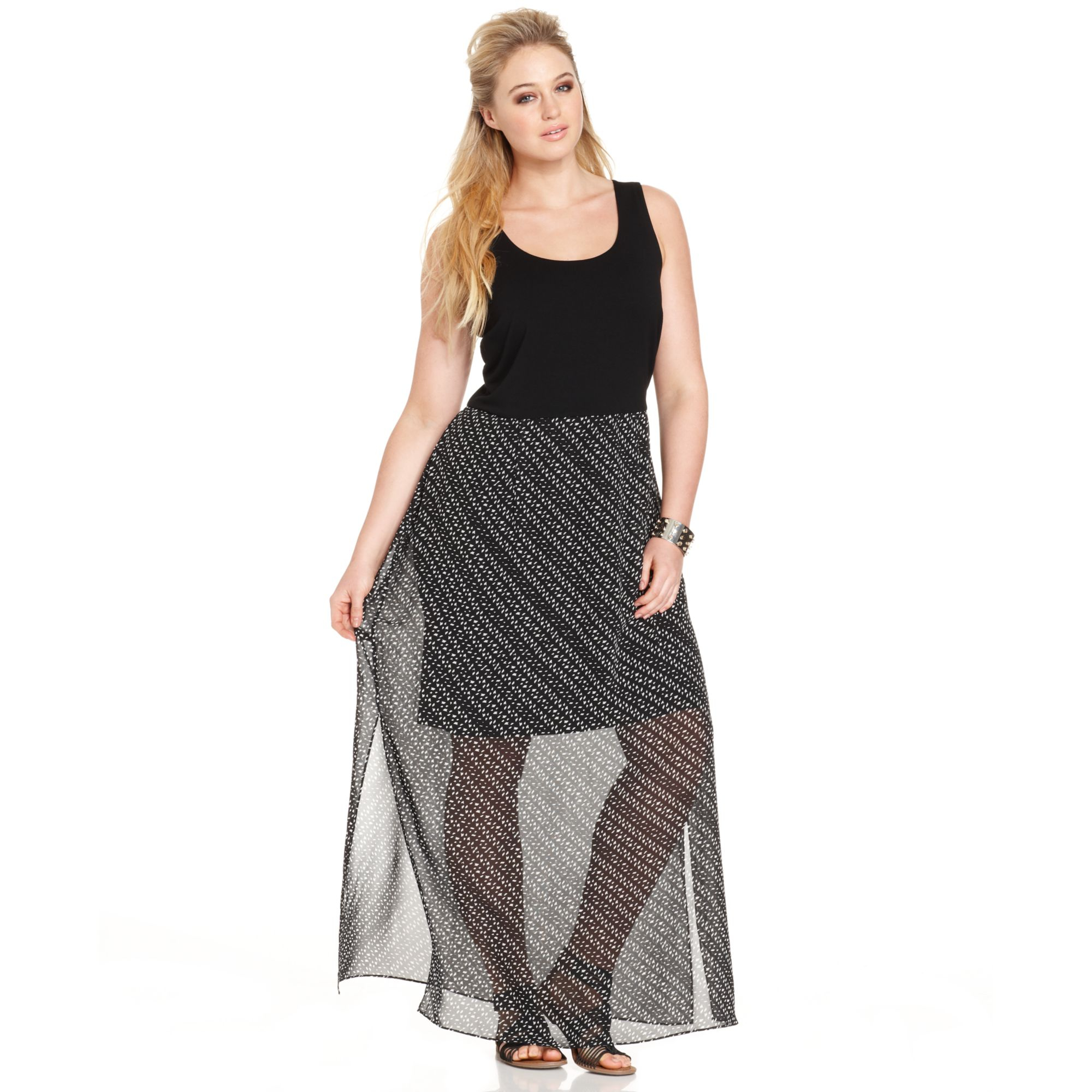 vince camuto plus size gowns
