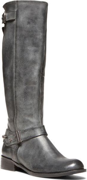 Steven By Steve Madden Ryley Riding Boots in Black (Black Leather ...