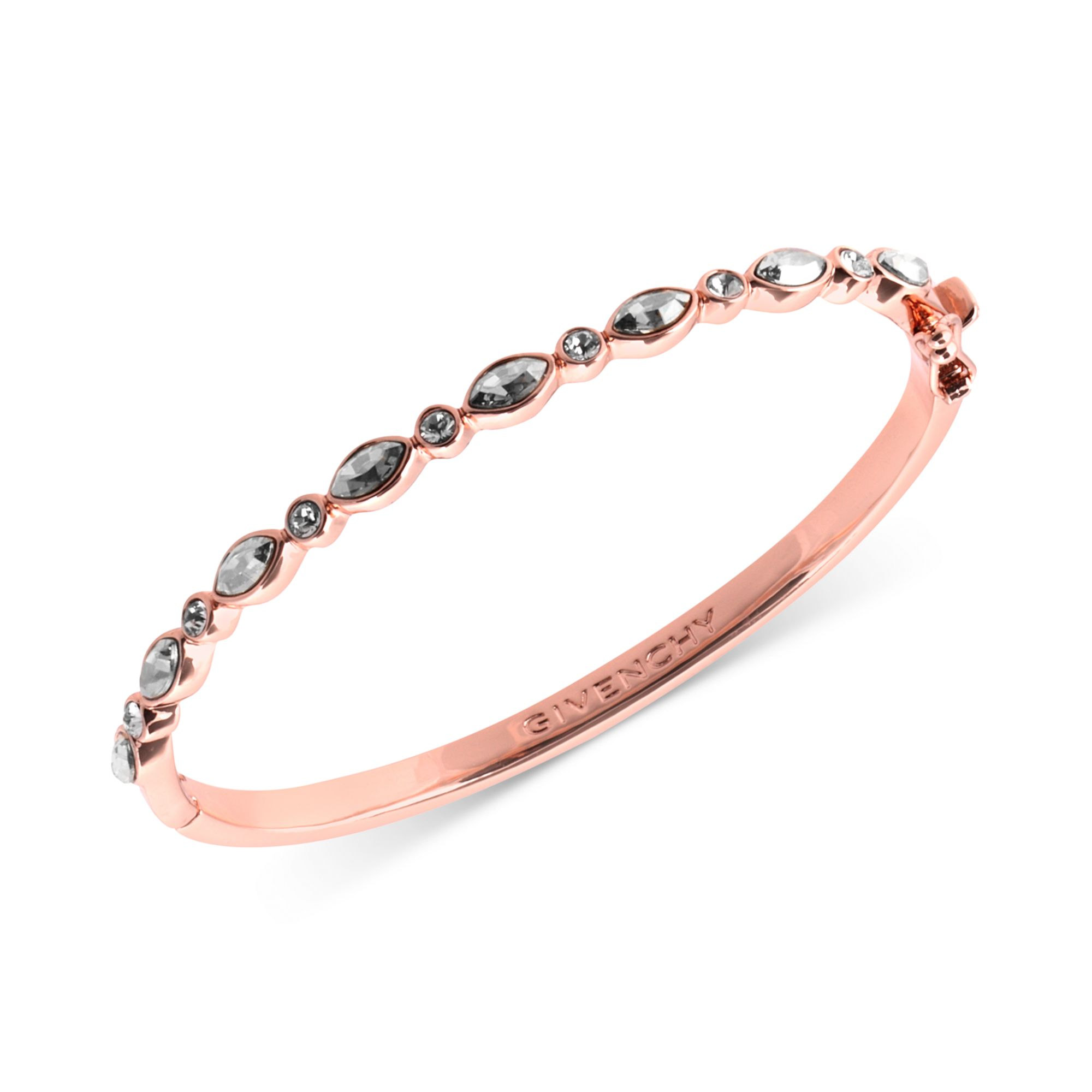 Givenchy Rose GoldPlated Glass Crystal Bangle Bracelet in Pink (rose) Lyst