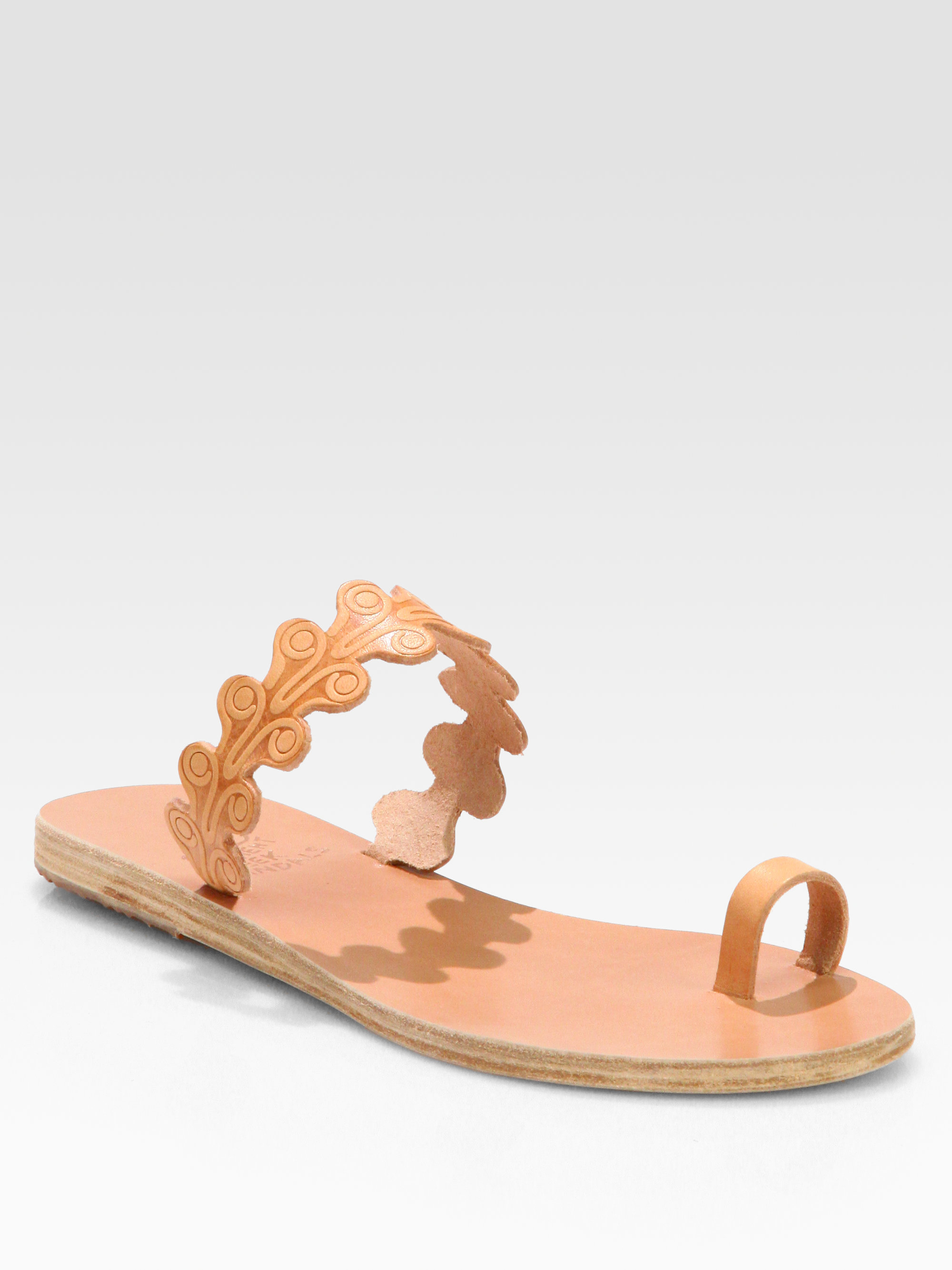 Ancient Greek Sandals Arethousa Leather Sandals in (natural) | Lyst