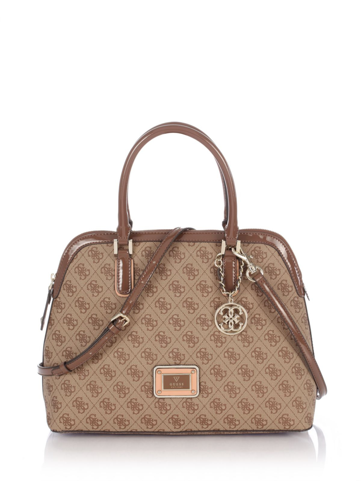 guess logo satchel handbags