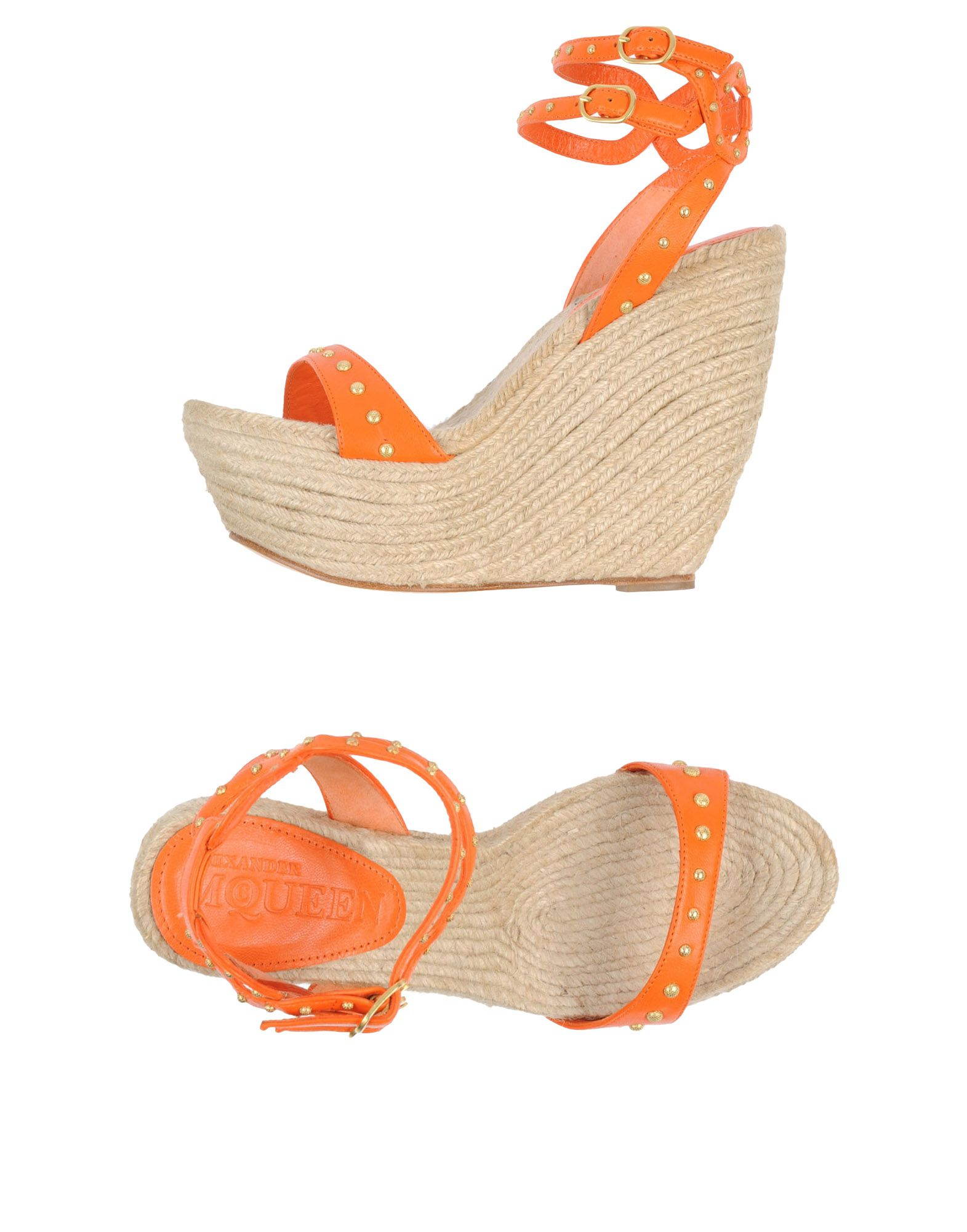 Alexander Mcqueen Espadrilles in Orange | Lyst