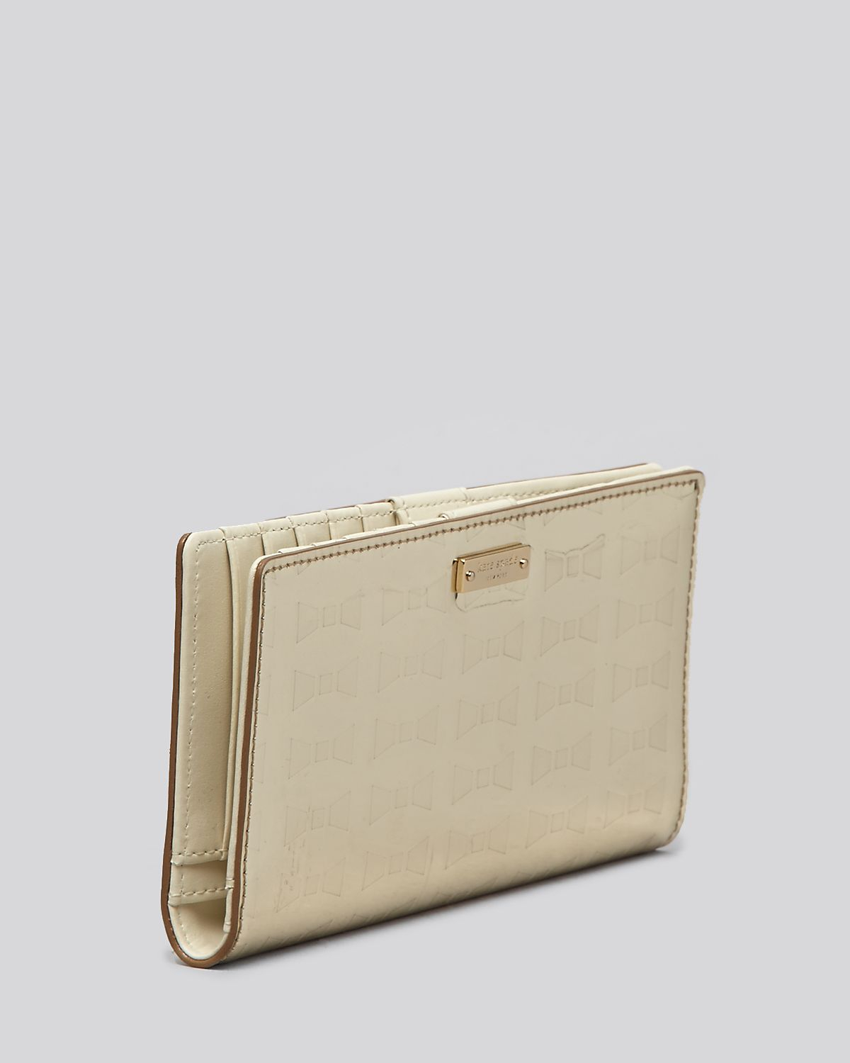 Kate Spade Wallet Fancy That Stacy Metallic Continental in Gold | Lyst
