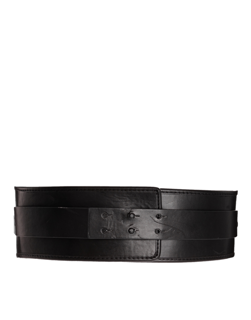 Asos Curve Wide Waist Cincher Belt in Black Lyst