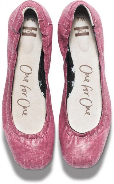 linen ballet flats
