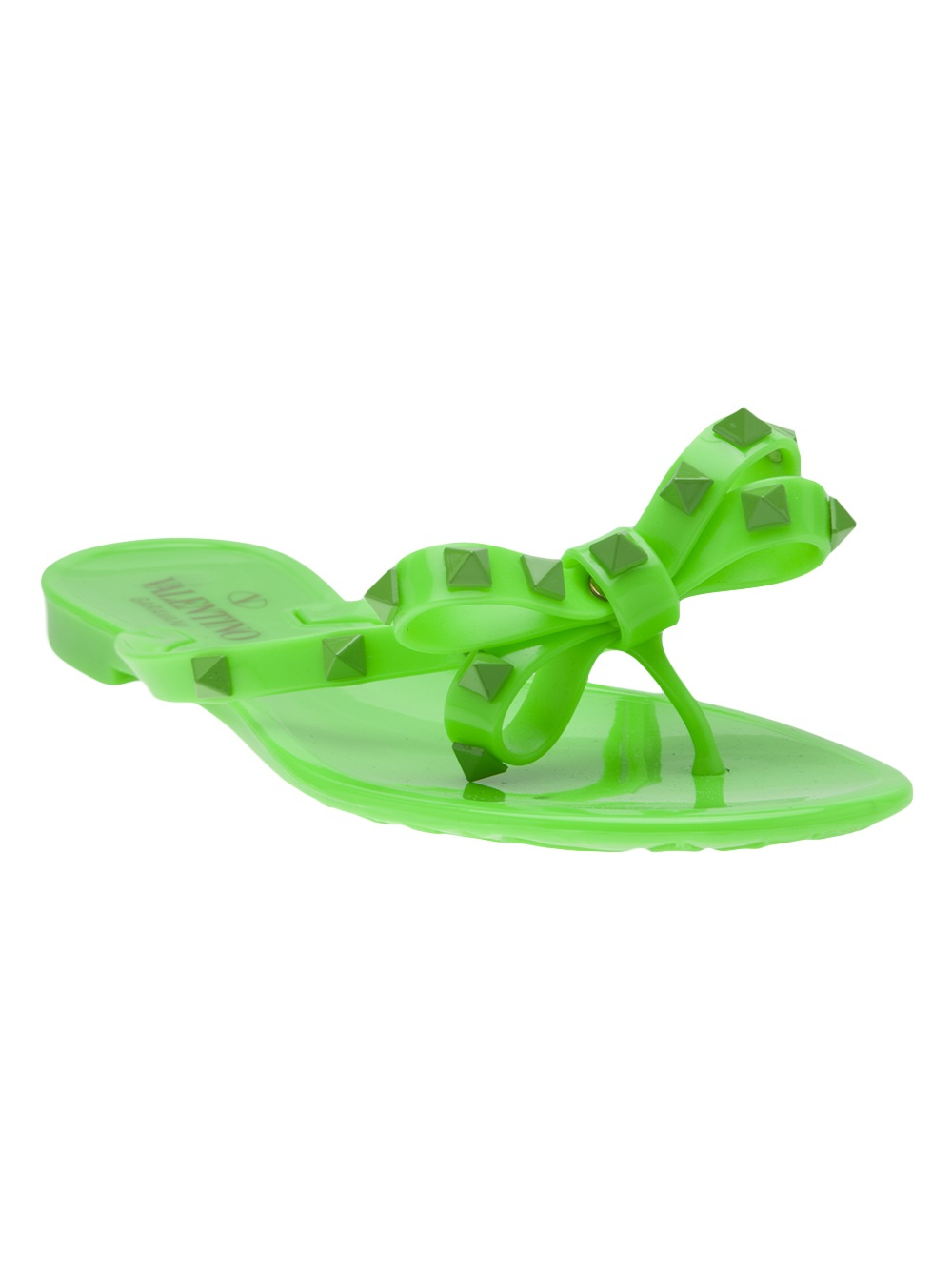 valentino thong rockstud flat sandals