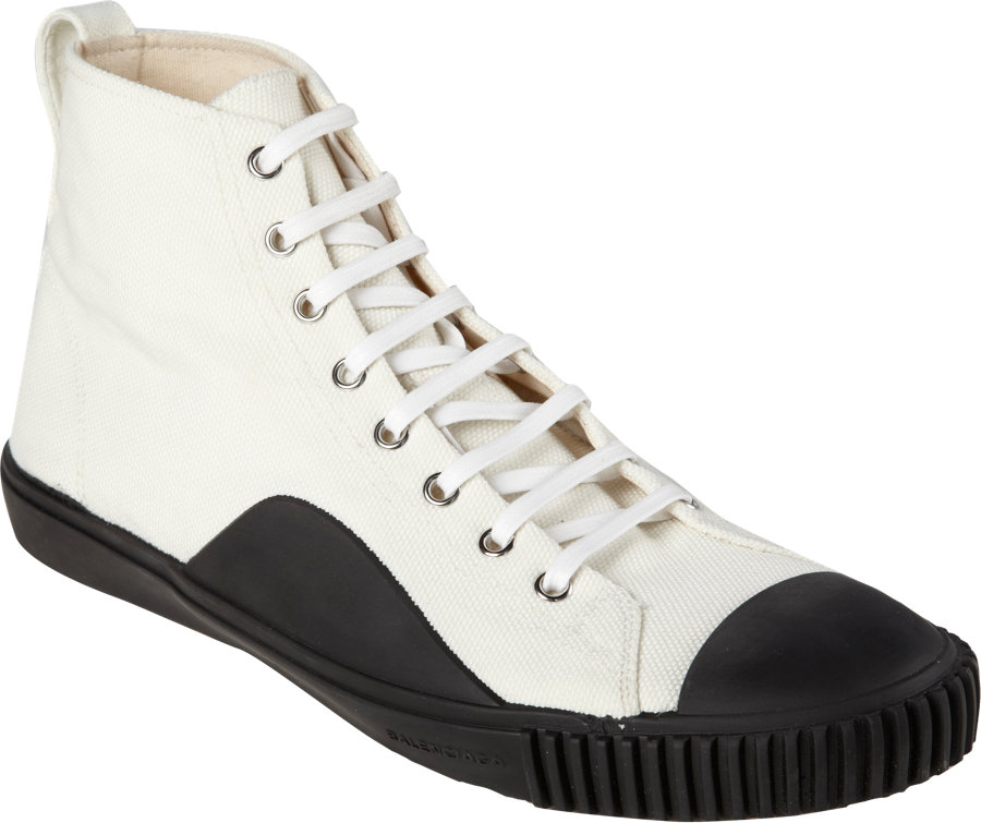 balenciaga high top white