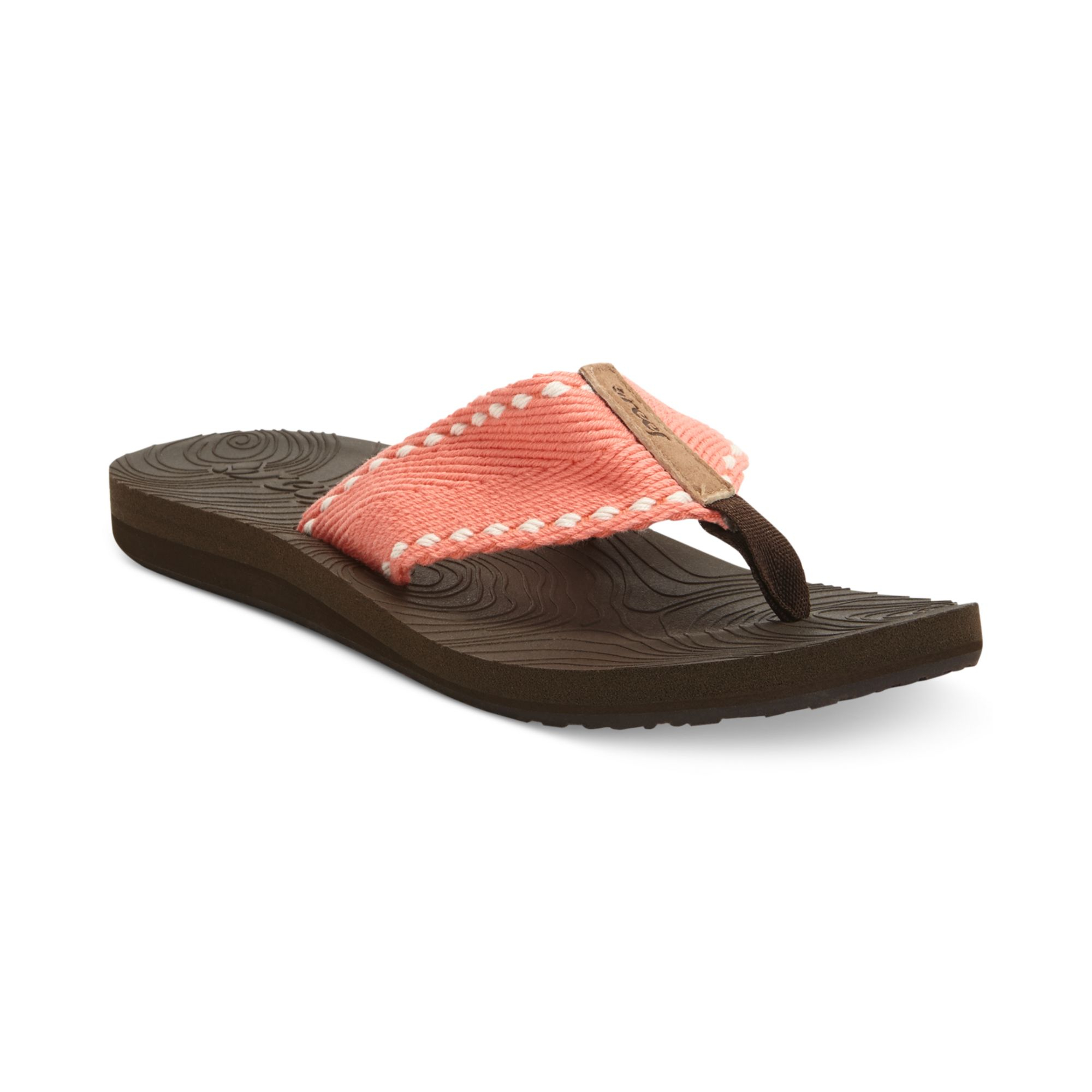 Reef Zen Wonder Thong Sandals in Orange (BrownCoral) | Lyst