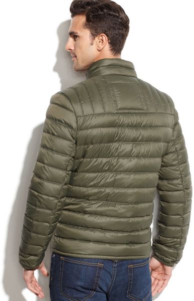 Tommy Hilfiger Quilted Packable Down Puffer in Green for Men (Olive) | Lyst