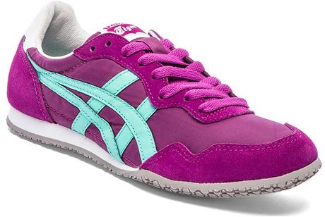 onitsuka tiger serrano womens purple