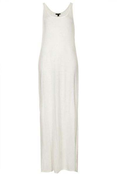 low back white maxi dress