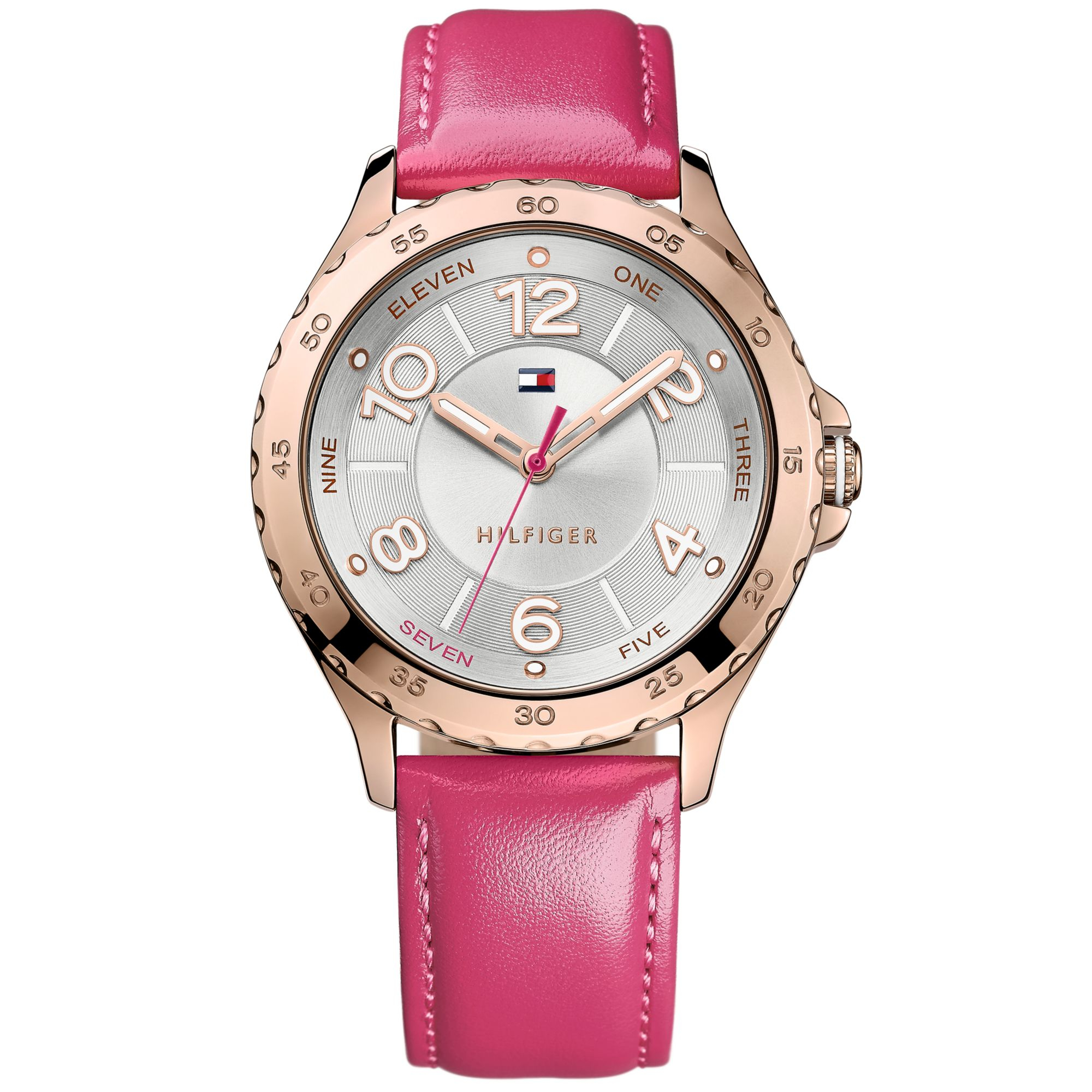 Tommy Hilfiger Women'S Pink Leather Strap Watch 40Mm 1781400 in Pink Lyst