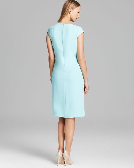 ... :.lystclothingcalvin-klein-v-neck-dress-with-chiffon-aqua ... :.lystclothingcalvin-klein-v-neck-dress-with-chiffon-aqua