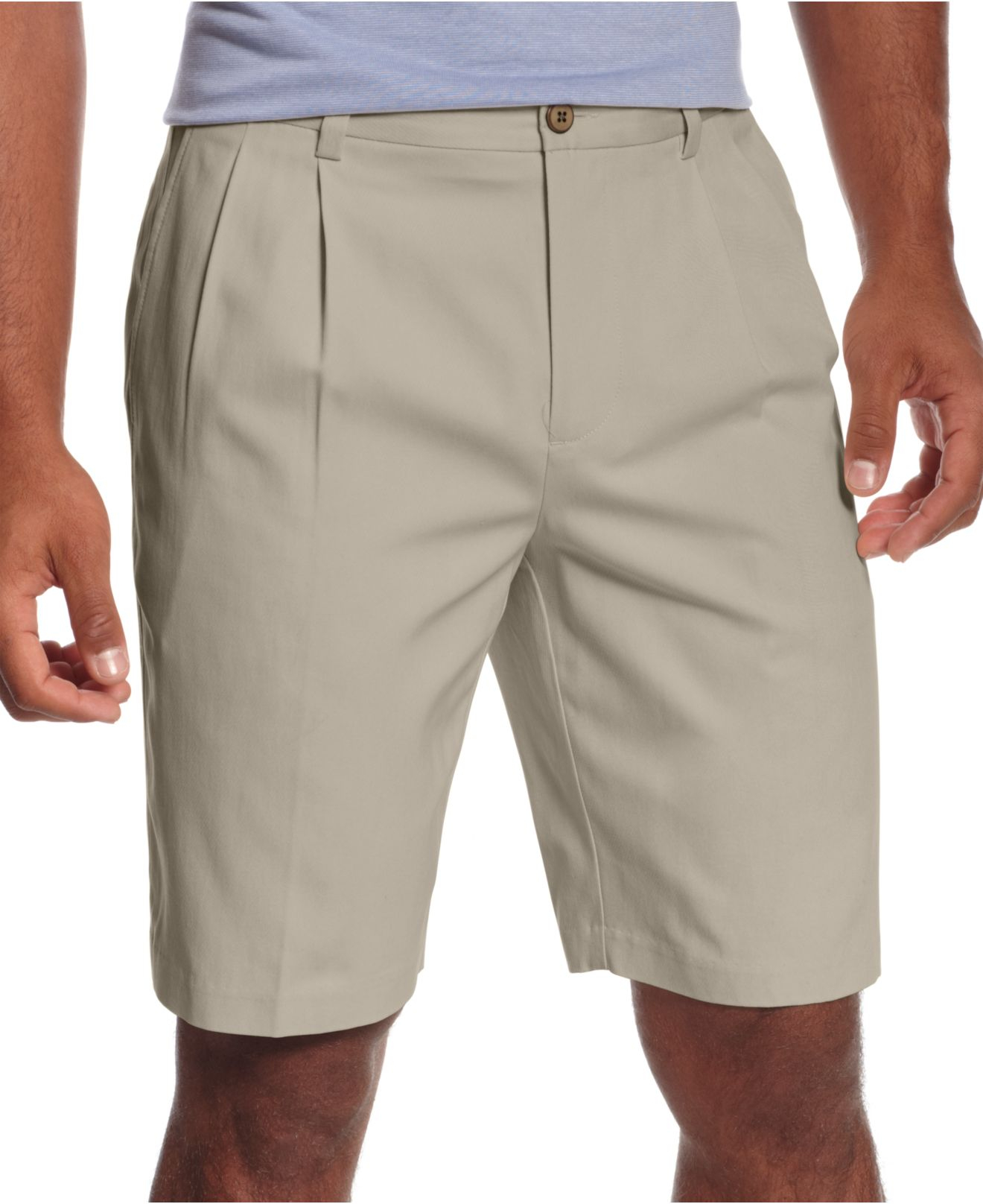 Tommy Bahama Coastal Twill Pleated Shorts in Beige for Men (Khaki Sand