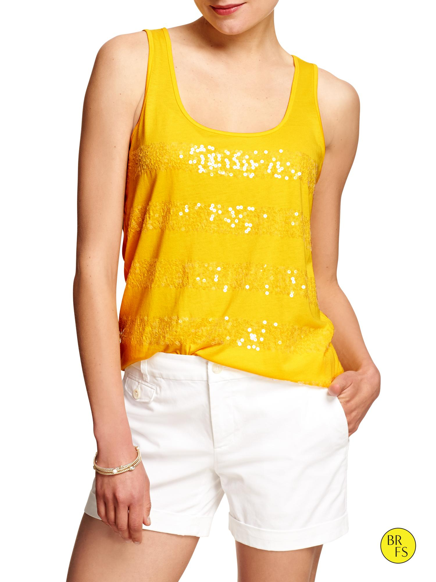 Banana Republic Factory Sequin Tank in Beige (Sunray) Lyst