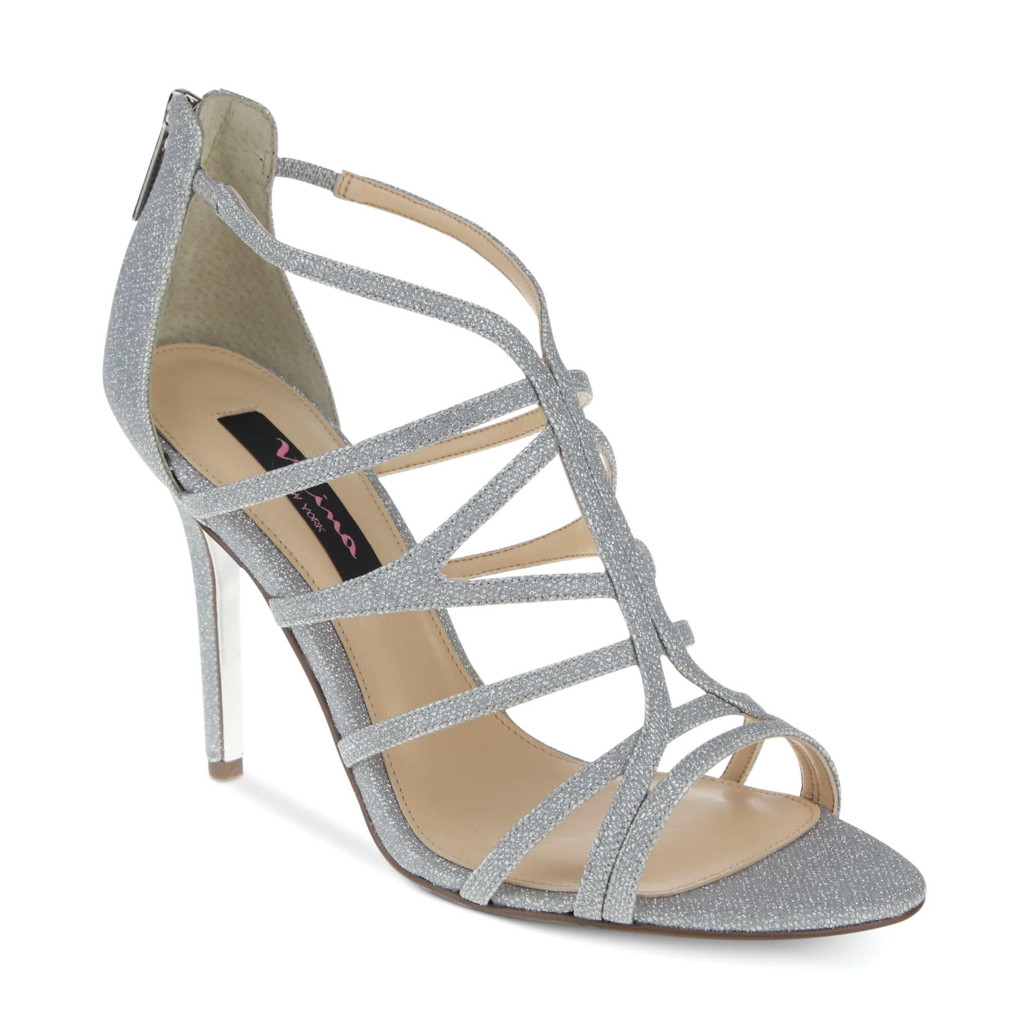 nina silver sandals