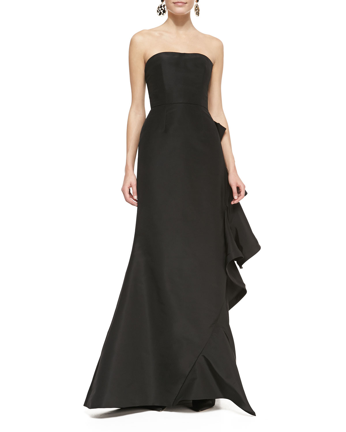 oscar de la renta black gown