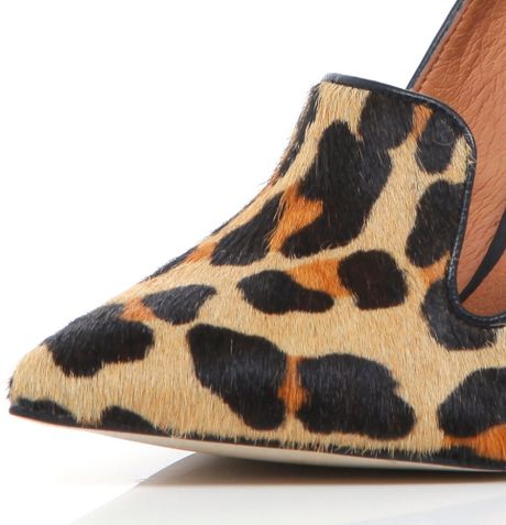 river island leopard slippers