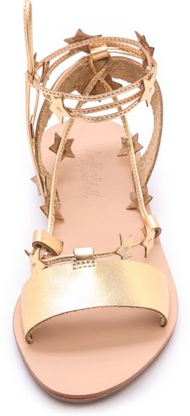 loeffler randall sandals gold