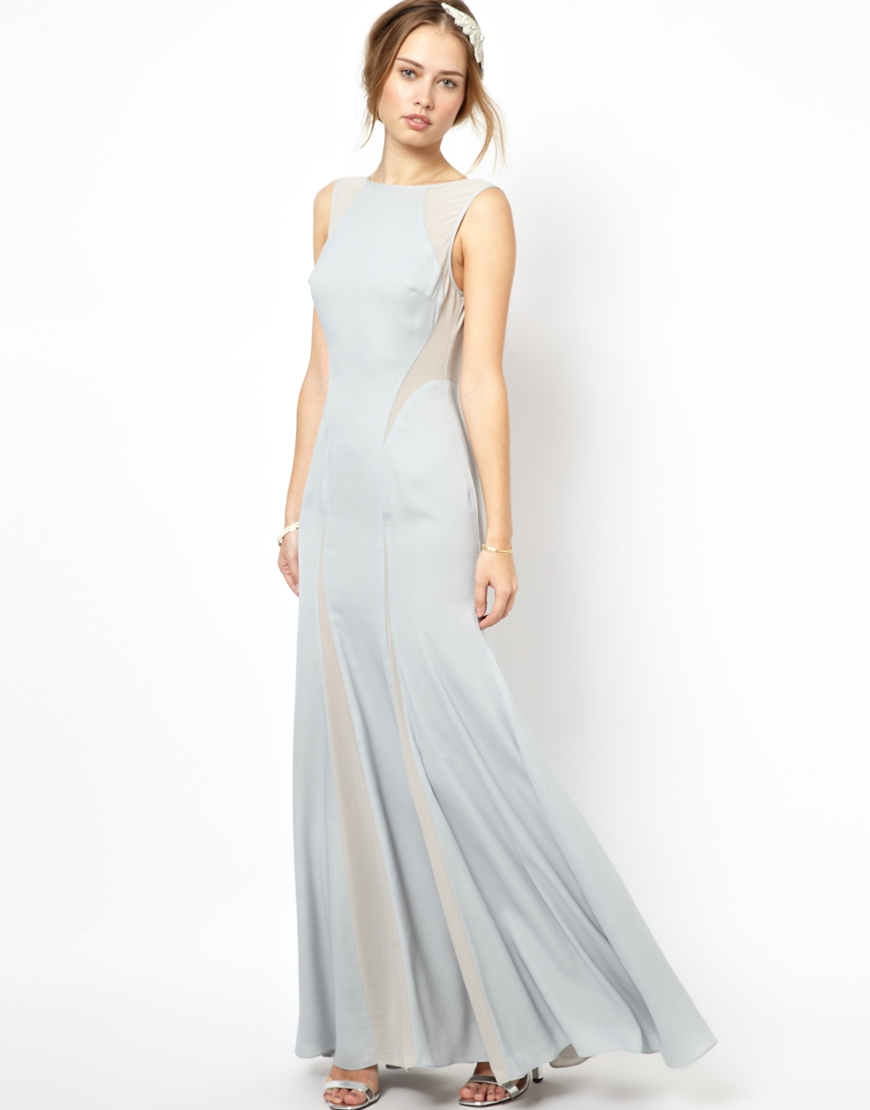 jarlo-silver-daimond-fishtail-maxi-dress-with-mesh-insert-maxi-dresses ...