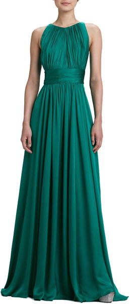 badgley mischka emerald gown
