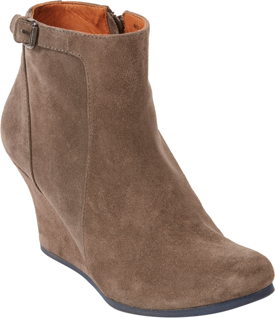 gray fringe booties
