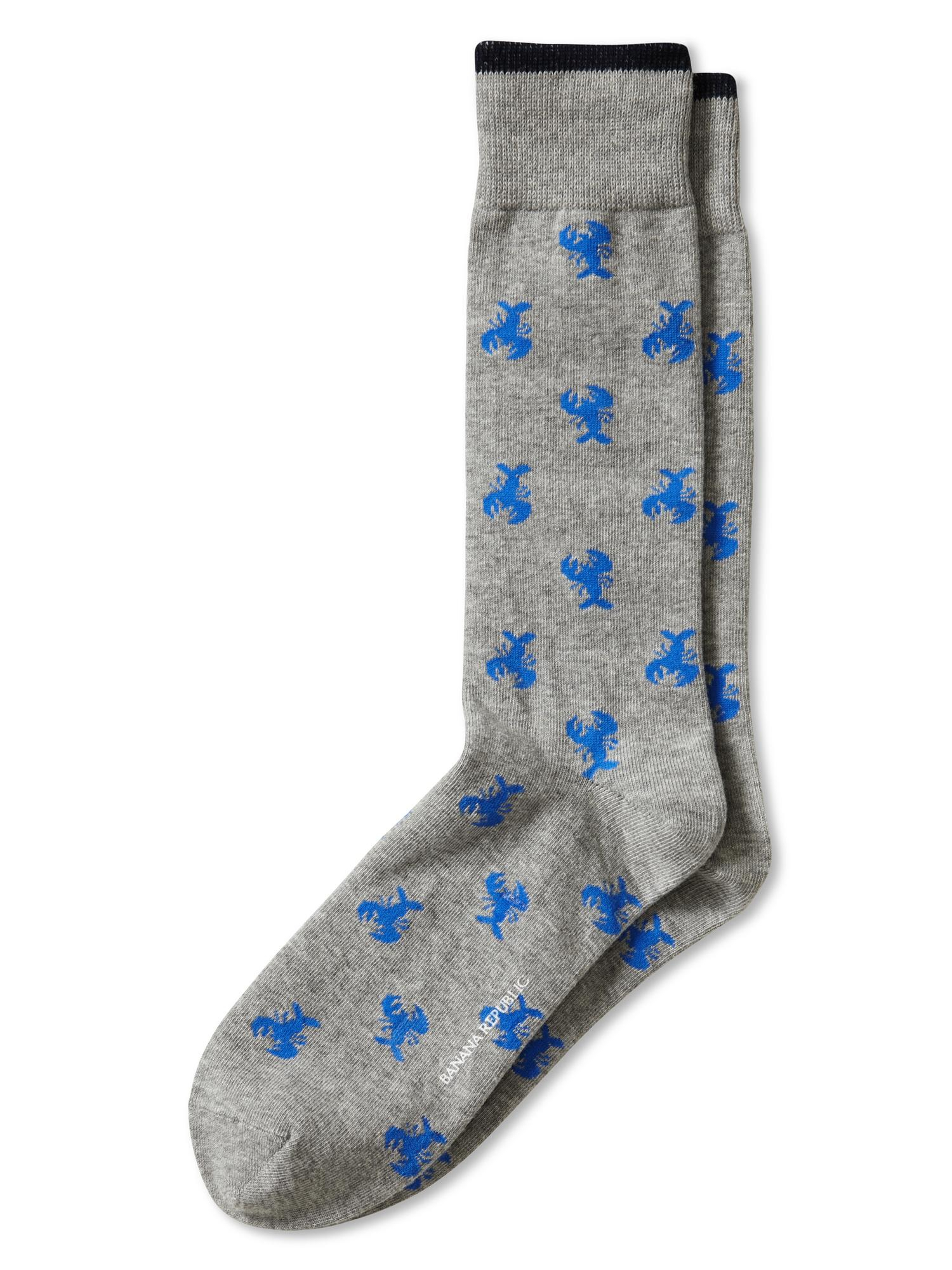 Banana Republic Lobster Sock in Blue for Men (Light grey) Lyst