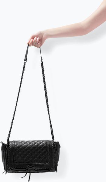zara quilted mini city bag