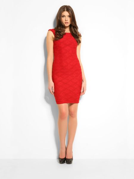Guess New Ripple Dress in Red (fuchsia) Guess New Ripple Dress in Red (fuchsia)