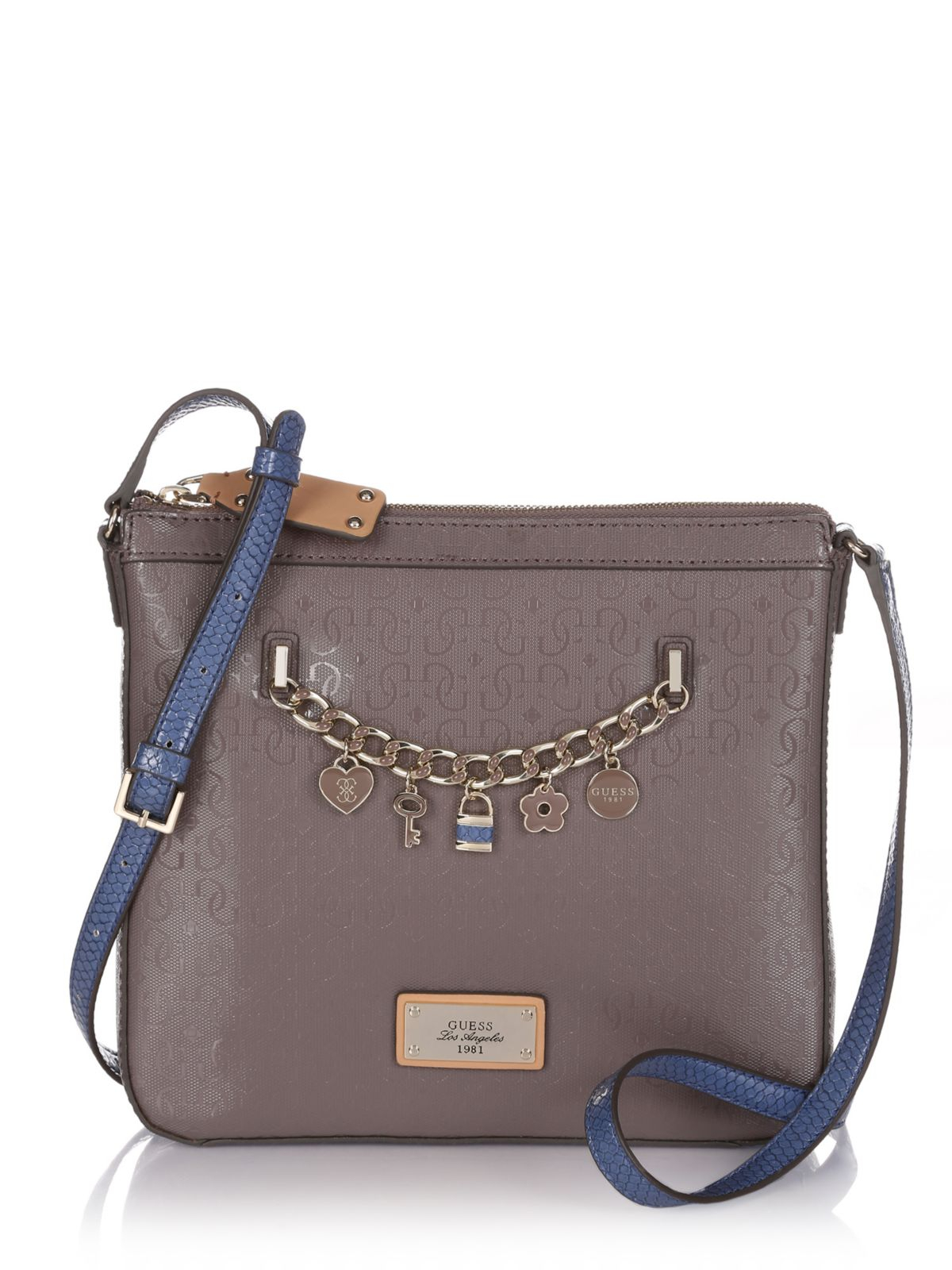 Guess Capri Cruz Crossbody Bag in Brown (brown multi) Lyst