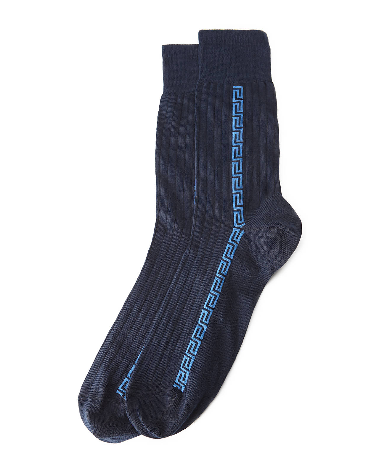 Versace Chain Link Dress Socks in Blue for Men Lyst