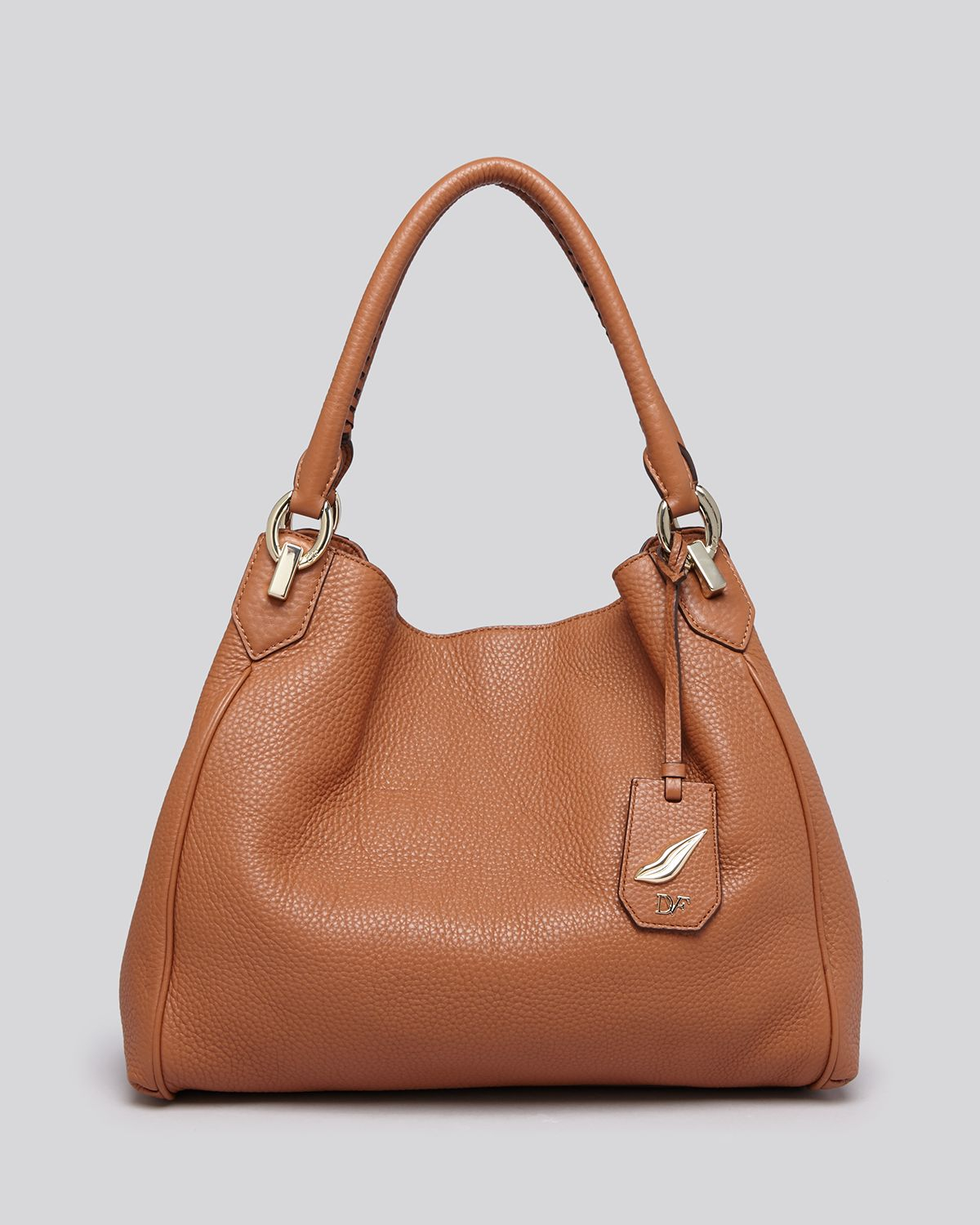 Diane Von Furstenberg Shoulder Bag Sutra Deergrain in Brown (Saddle