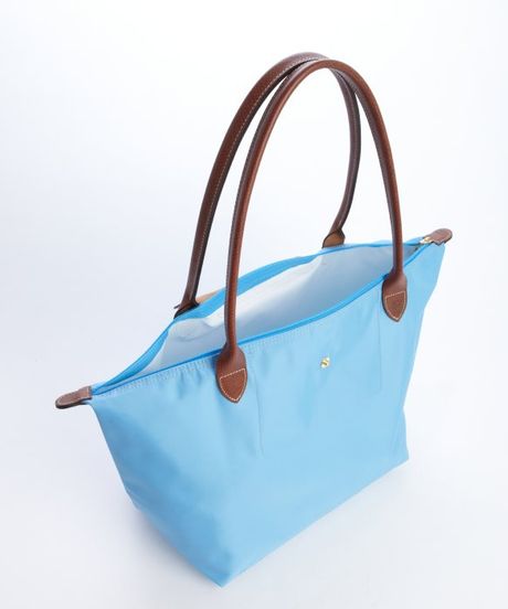 longchamp blue large tote