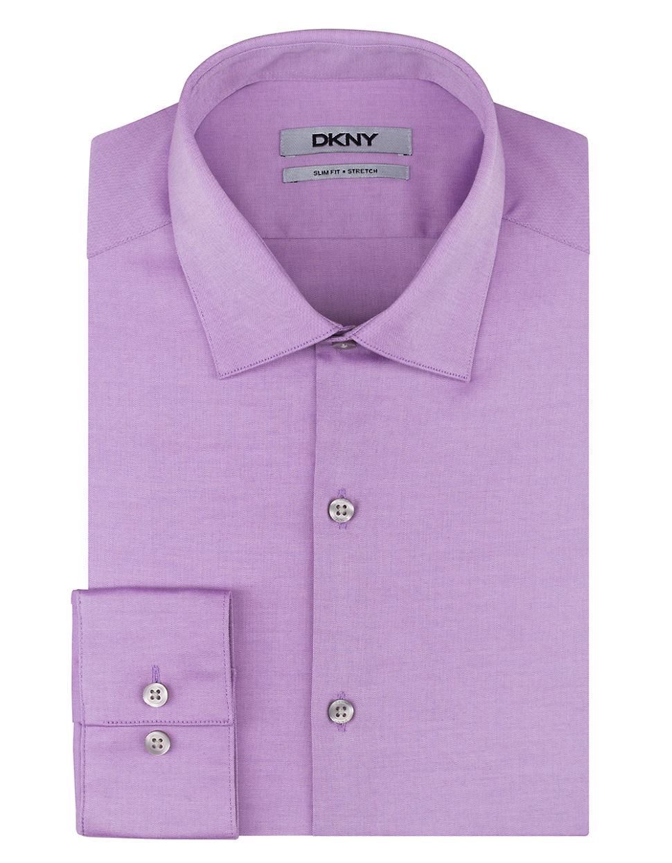 Dkny Slim Fit Natural Stretch Dress Shirt in Purple for Men (ROYAL PLUM