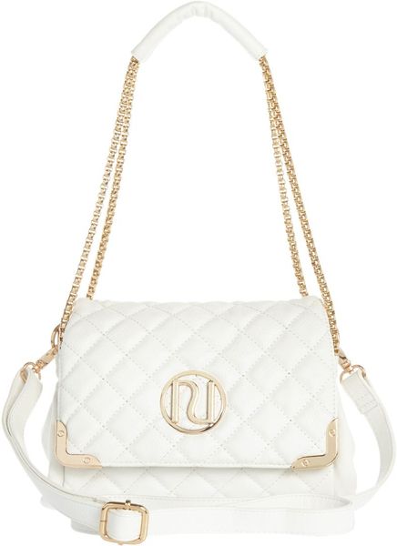 River Island White Quilted Underarm Bag in White River Island White Quilted Underarm Bag in White